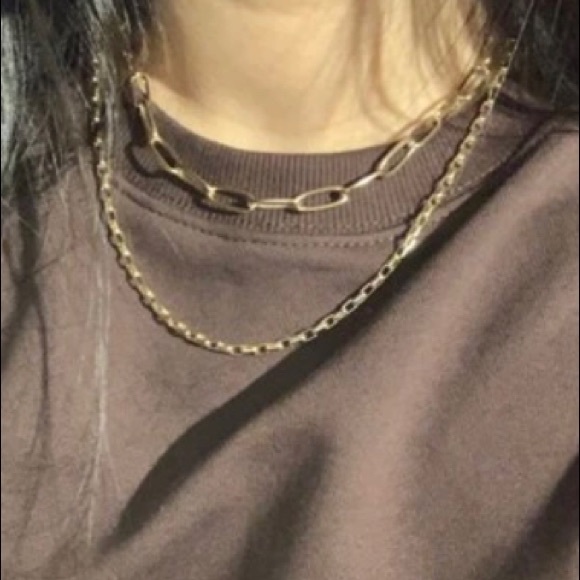 LAST one! Gold chain choker necklaces (set of 2) - Picture 7 of 8